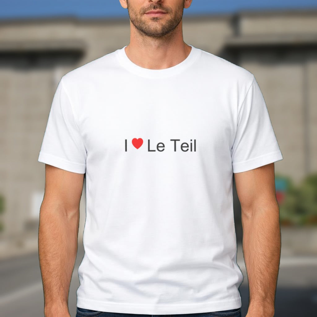 T-shirt I love Le Teil porté
