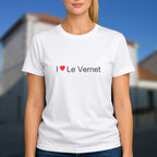 T-shirt I love Le Vernet porté
