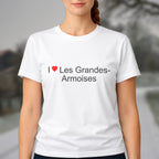 T-shirt I love Les Grandes-Armoises porté