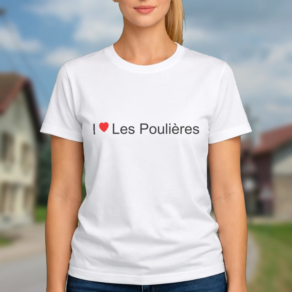 T-shirt I love Les Poulières