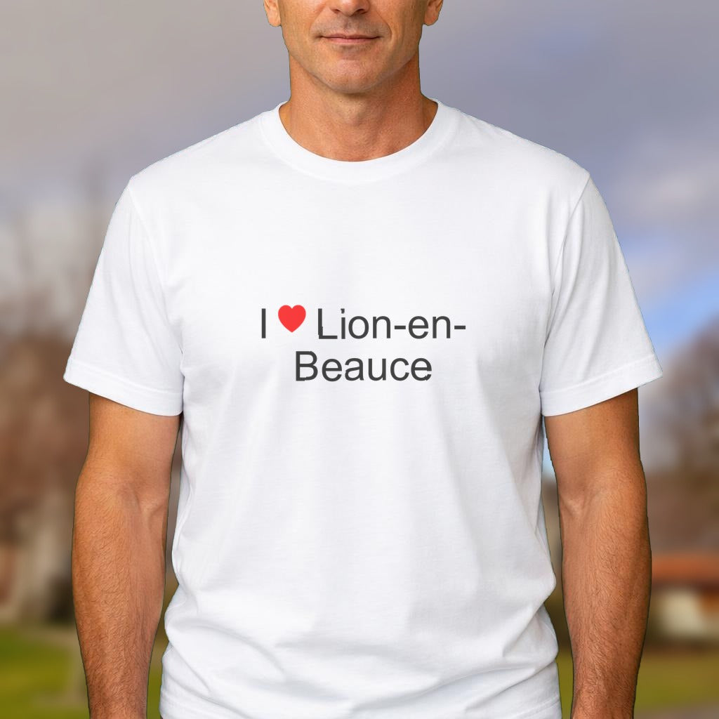 T-shirt I love Lion-en-Beauce