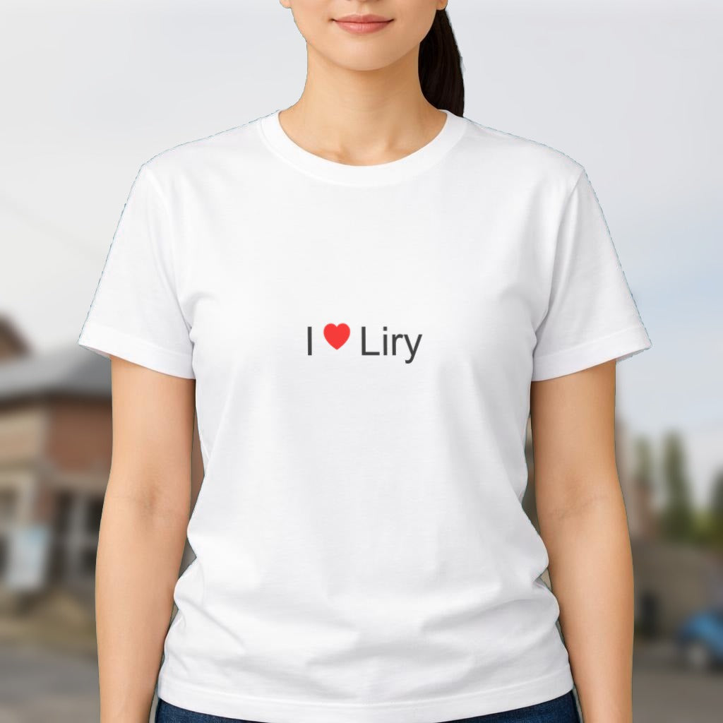 T-shirt I love Liry porté