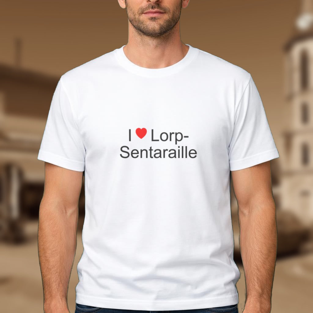 T-shirt I love Lorp-Sentaraille porté