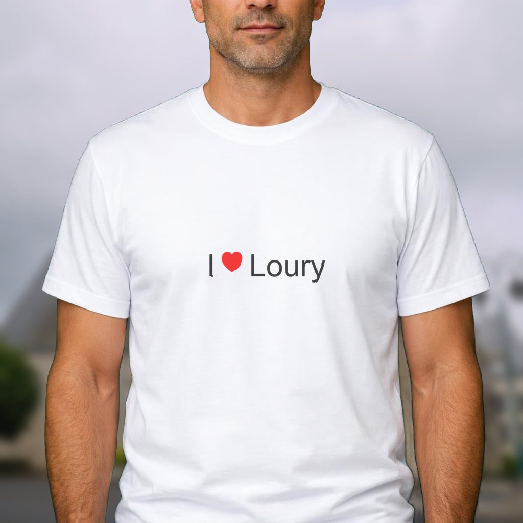 T-shirt I love Loury