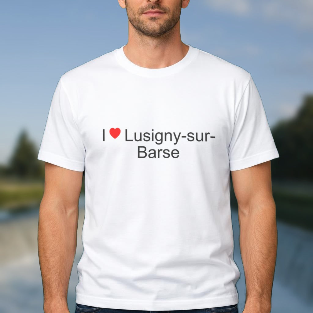 T-shirt I love Lusigny-sur-Barse porté