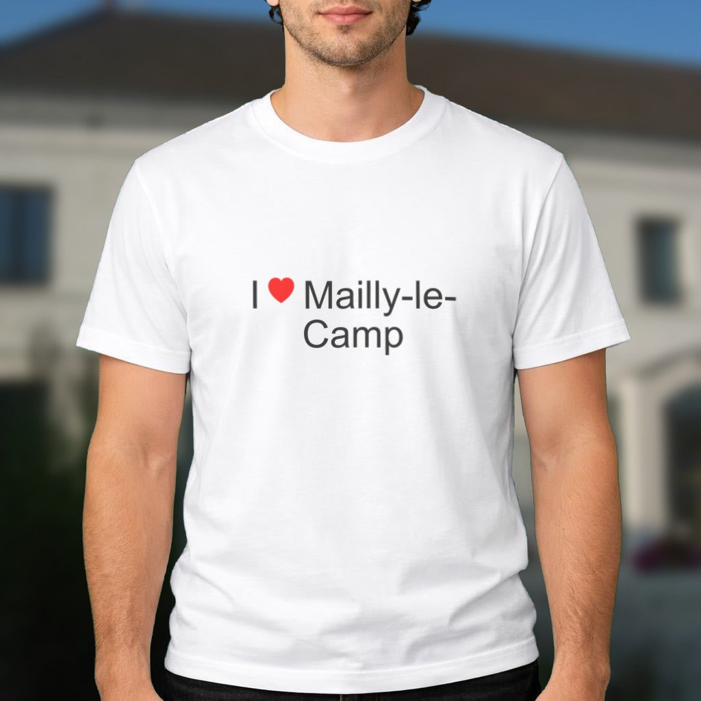 T-shirt I love Mailly-le-Camp porté