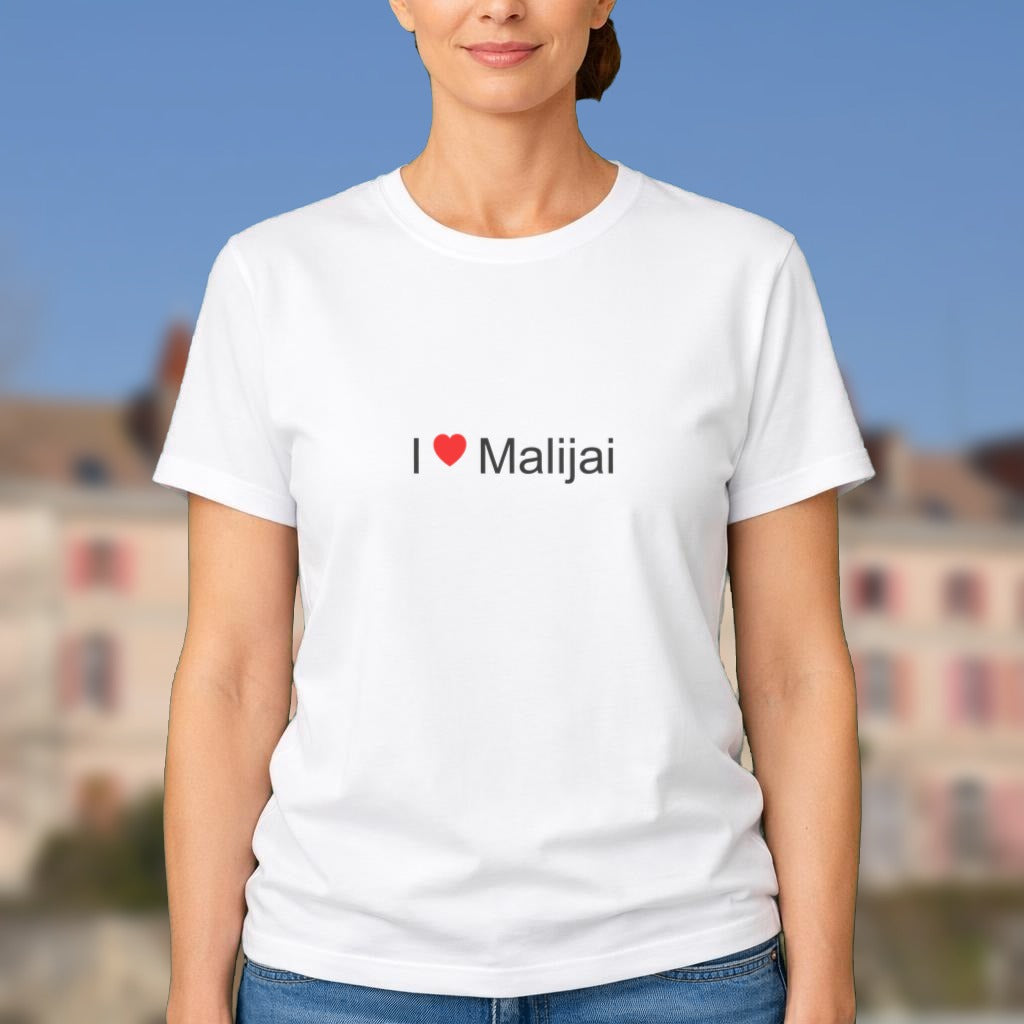 T-shirt I love Malijai porté