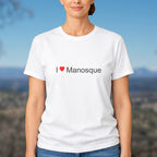 T-shirt I love Manosque porté