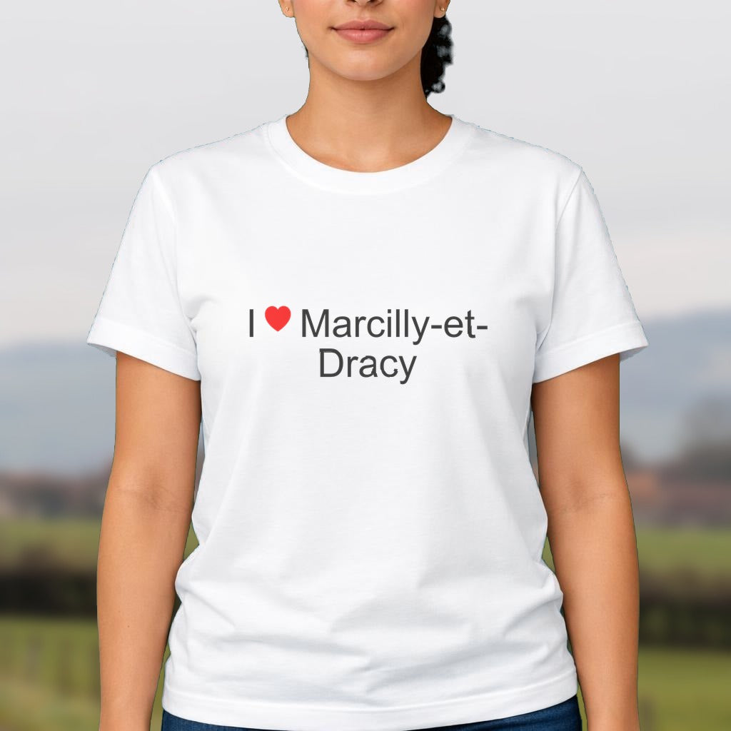 T-shirt I love Marcilly-et-Dracy