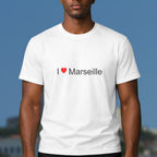 T-shirt I love Marseille – souvenir de Marseille, Bouches-du-Rhône | Citeeshirt – vue 2