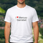 T-shirt I love Mercus-Garrabet porté