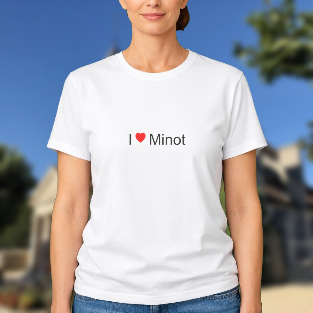 T-shirt I love Minot