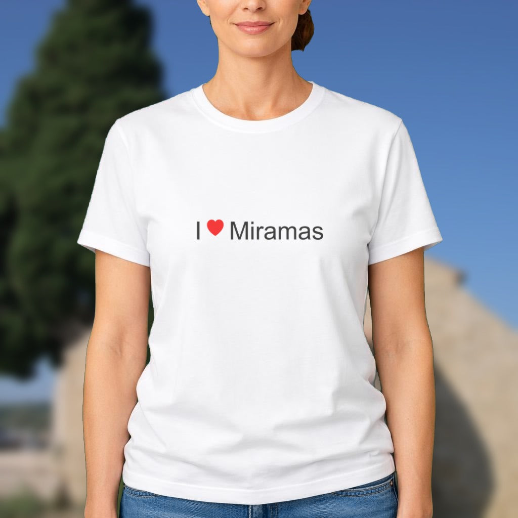 T-shirt I love Miramas porté