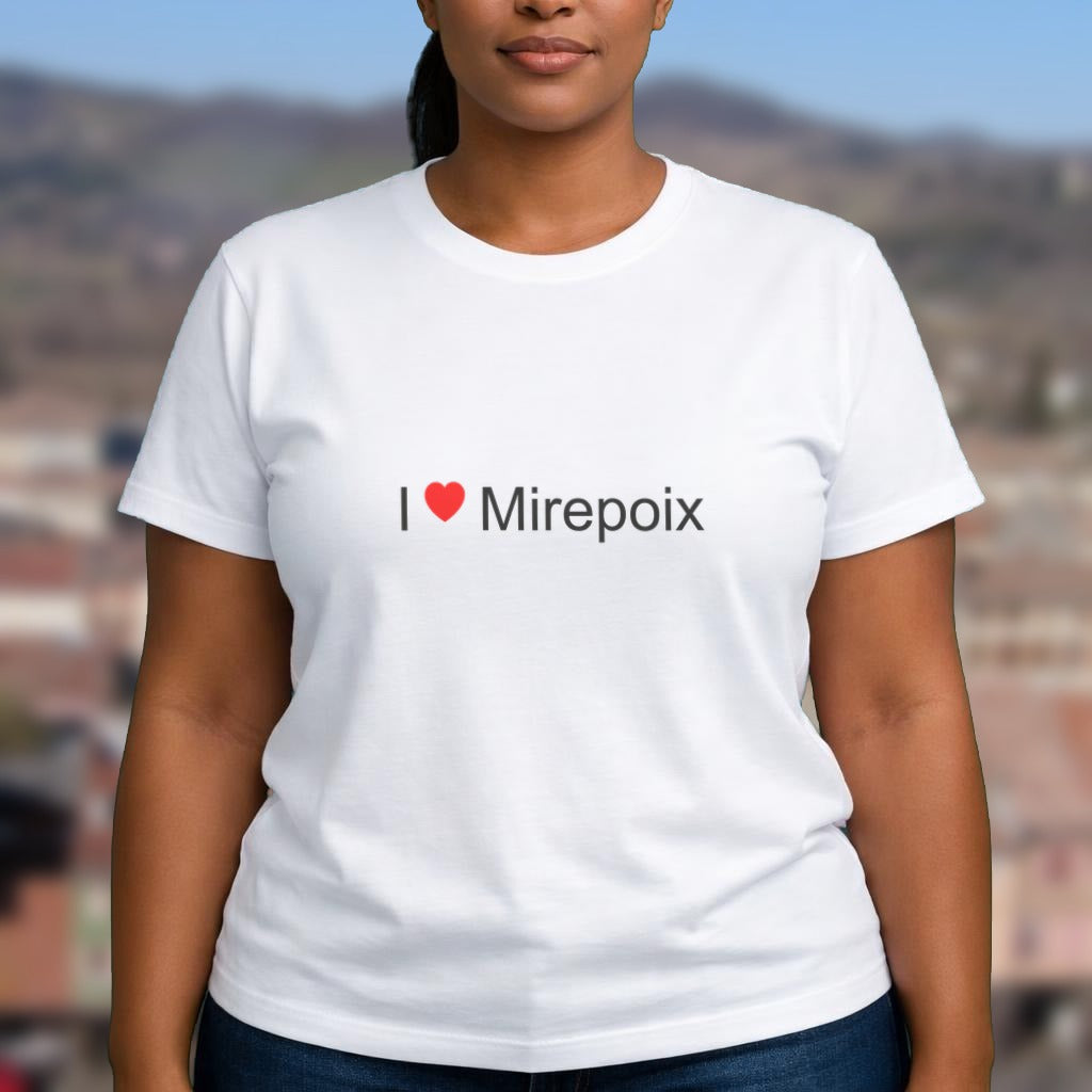 T-shirt I love Mirepoix (09) porté