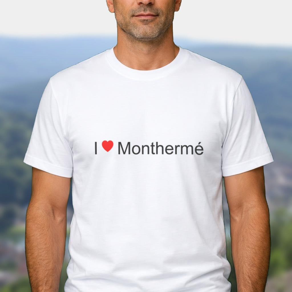 T-shirt I love Monthermé porté