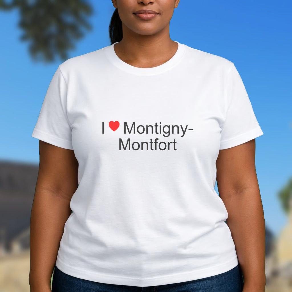 T-shirt I love Montigny-Montfort
