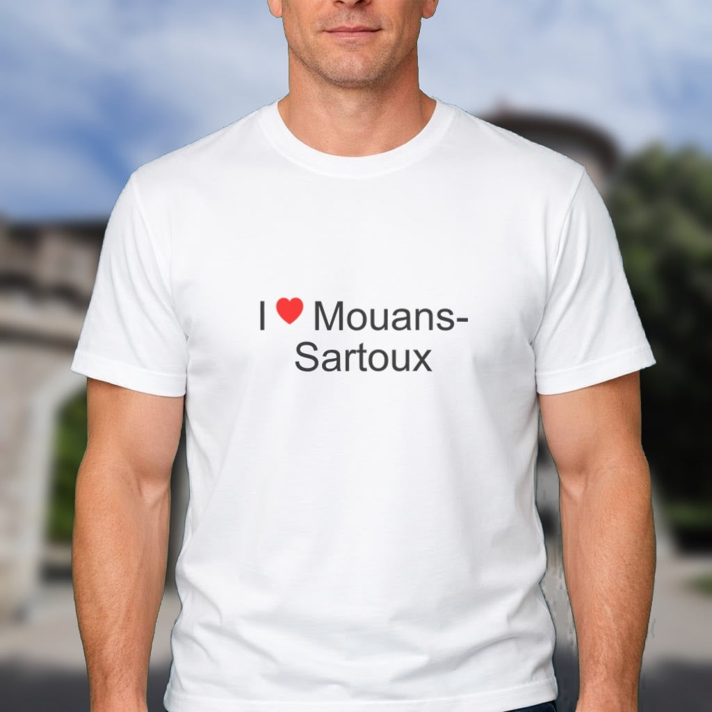 T-shirt I love Mouans-Sartoux porté