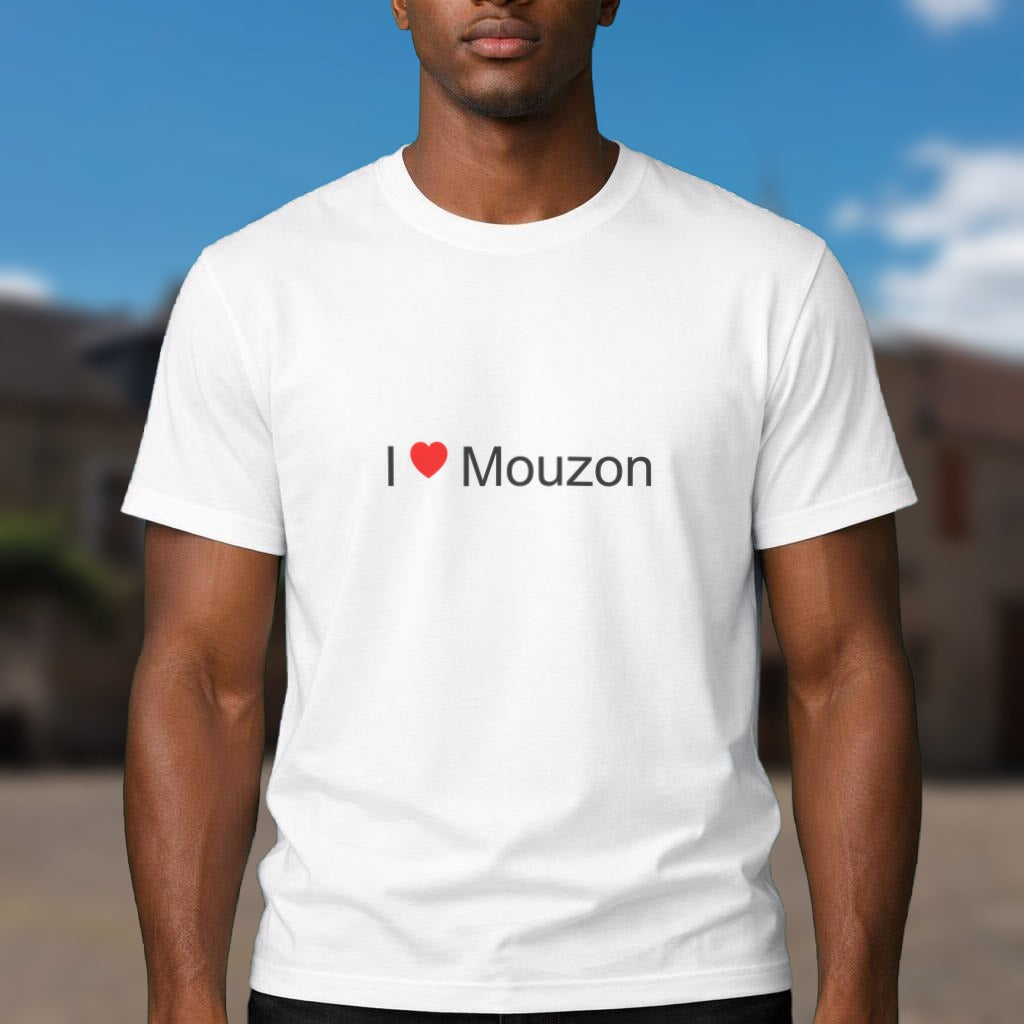 T-shirt I love Mouzon (08) porté