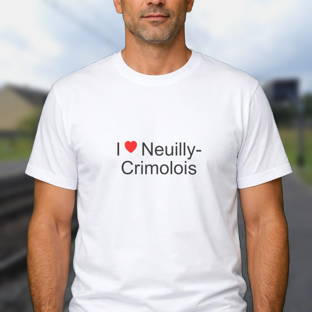 T-shirt I love Neuilly-Crimolois