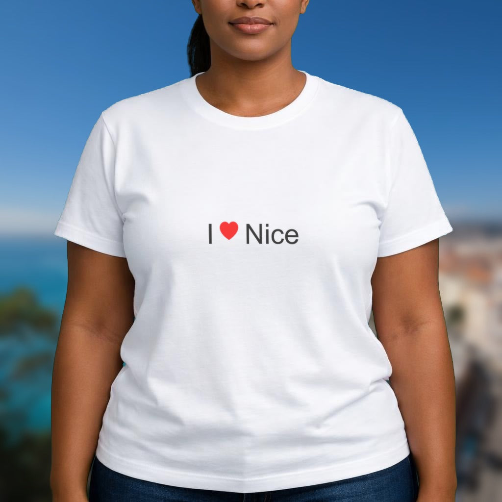 T-shirt I love Nice porté