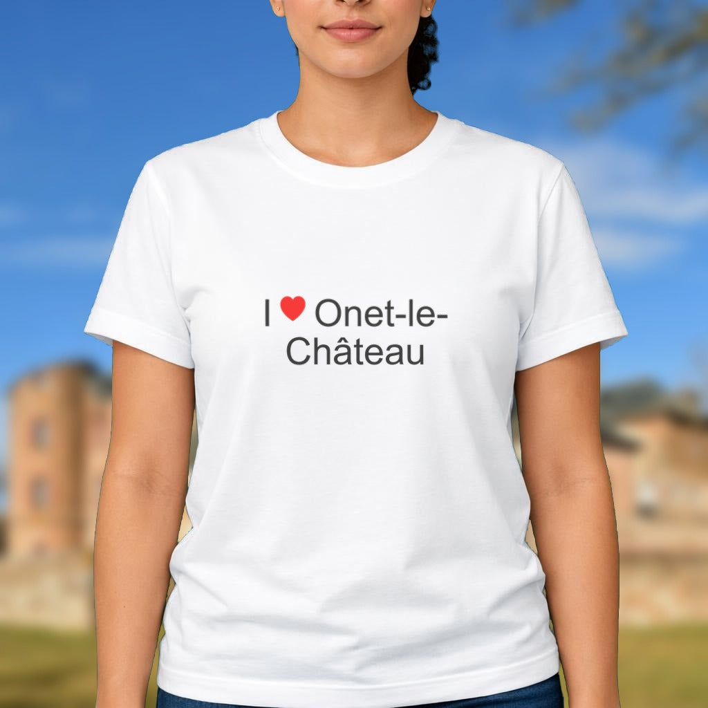 T-shirt I love Onet-le-Château porté