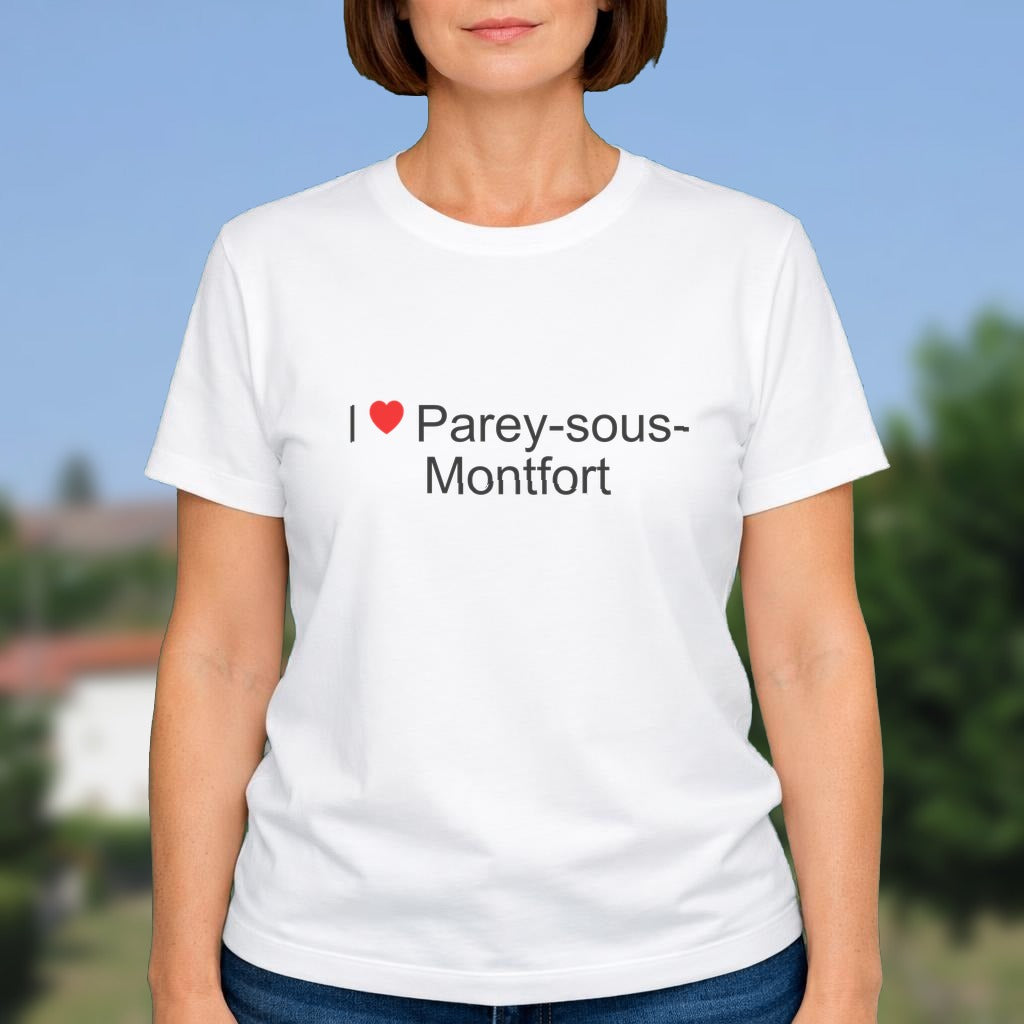 T-shirt I love Parey-sous-Montfort