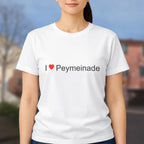 T-shirt I love Peymeinade porté
