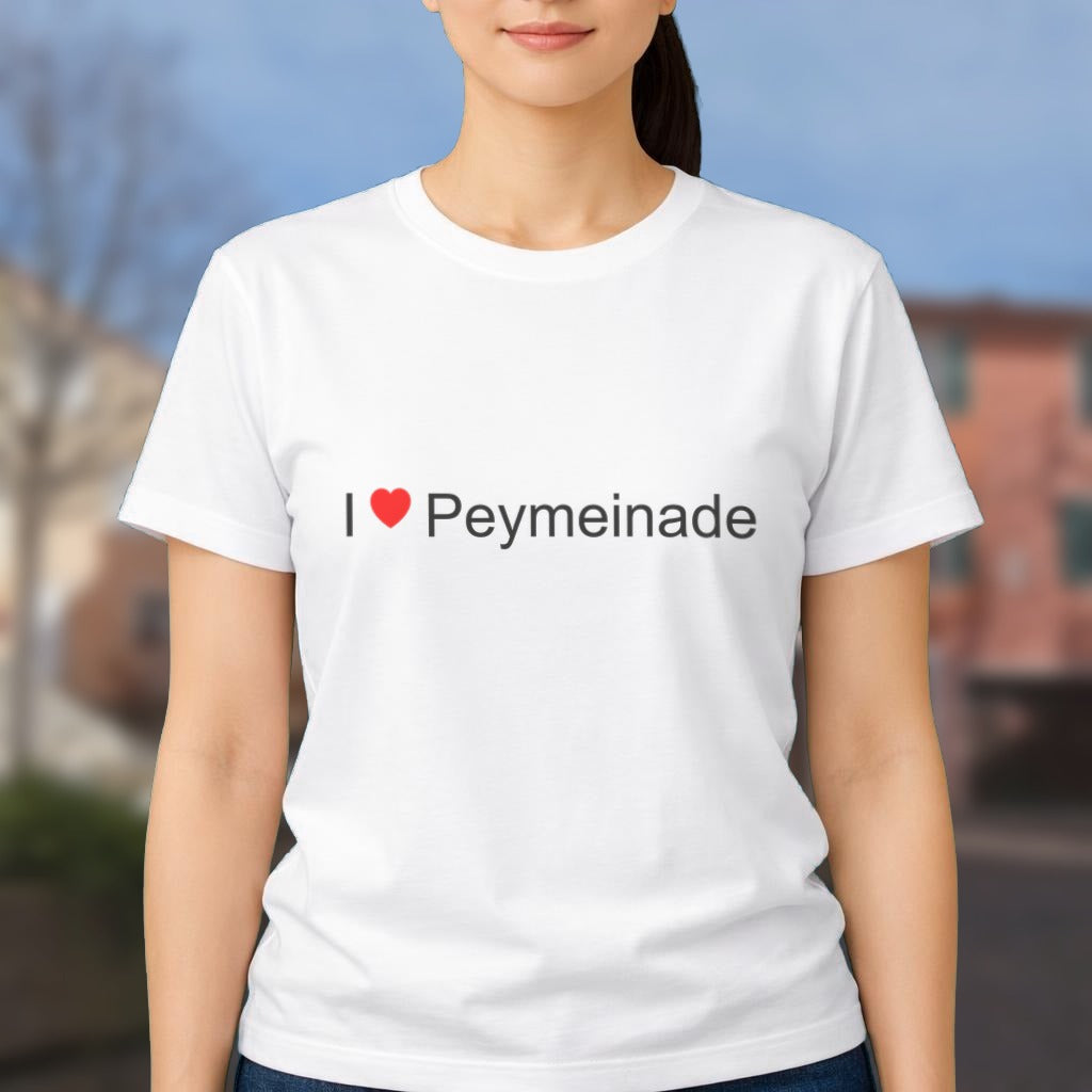 T-shirt I love Peymeinade porté