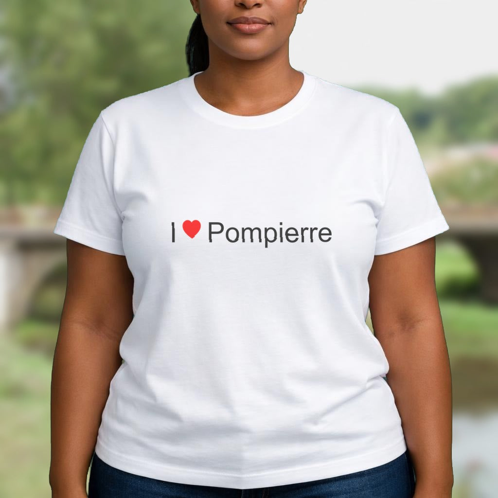 T-shirt I love Pompierre
