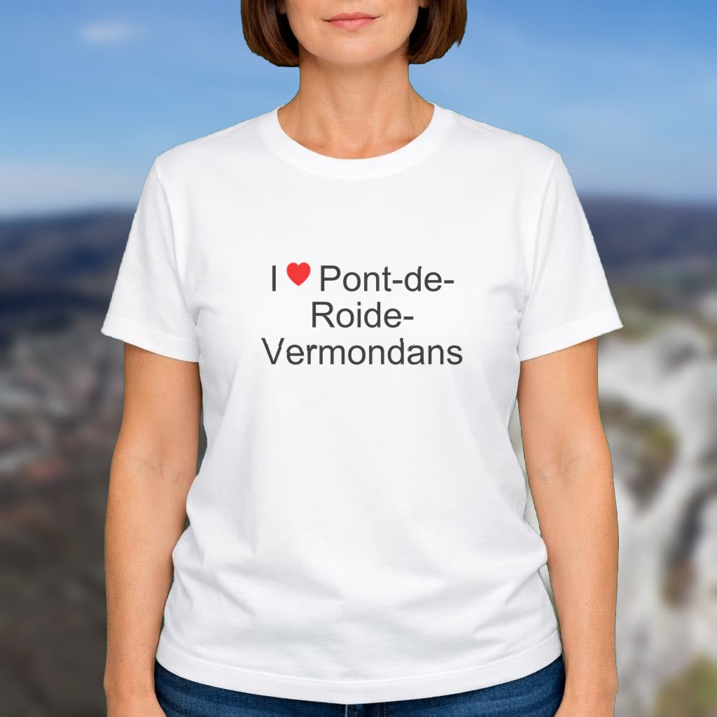 T-shirt I love Pont-de-Roide-Vermondans