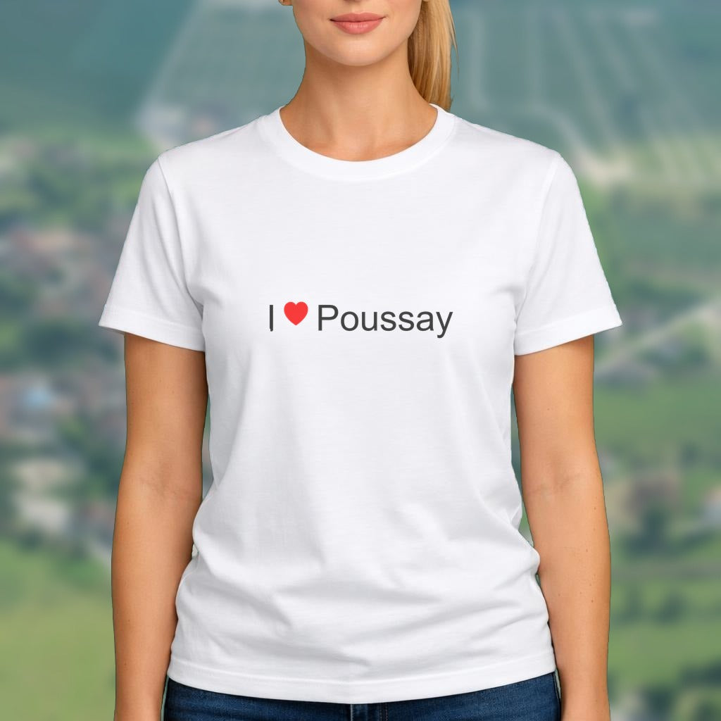 T-shirt I love Poussay