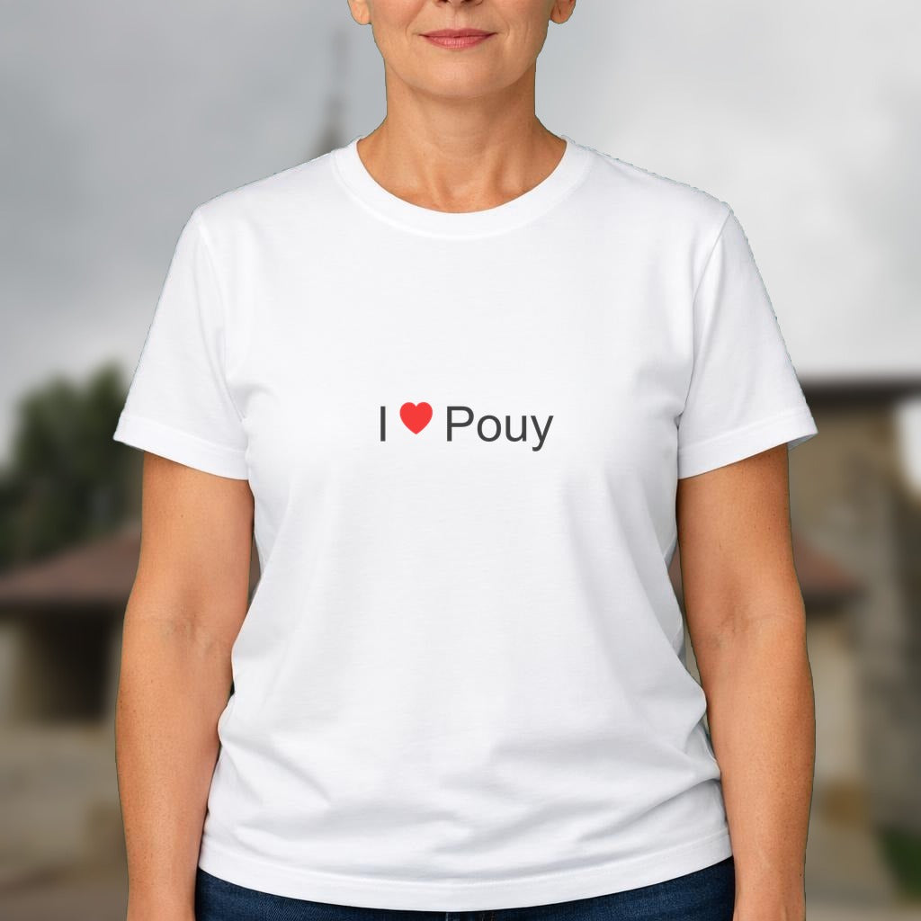 T-shirt I love Pouy