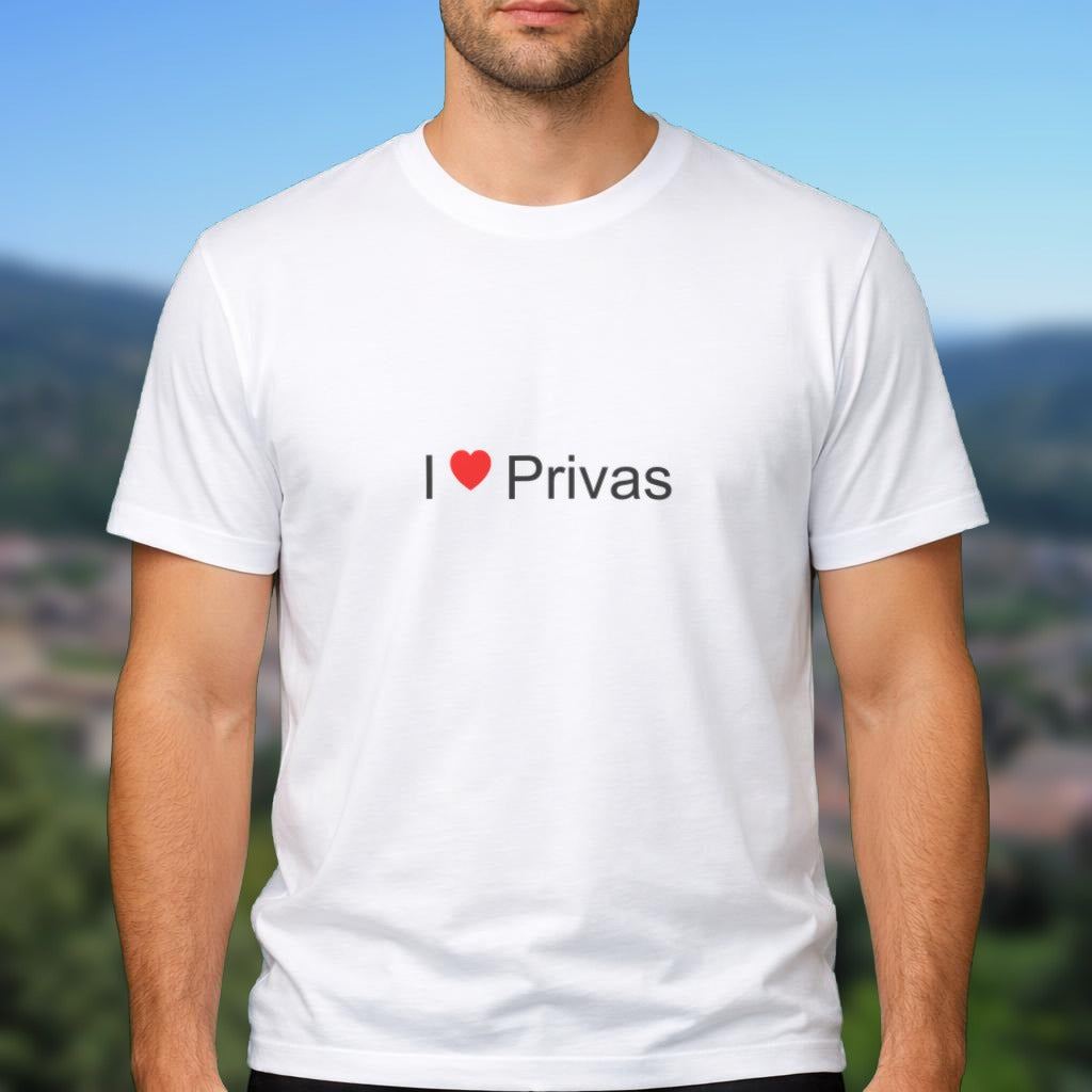 T-shirt I love Privas porté