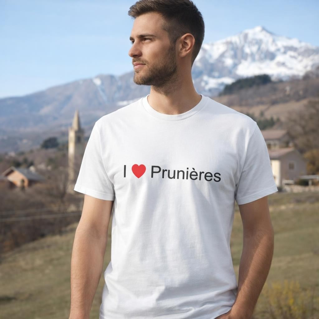 T-shirt I love Prunières (05)