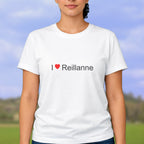 T-shirt I love Reillanne porté