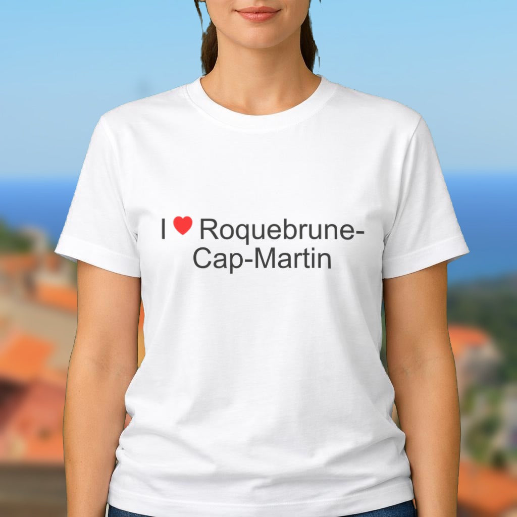 T-shirt I love Roquebrune-Cap-Martin porté