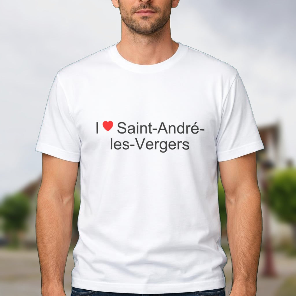 T-shirt I love Saint-André-les-Vergers porté