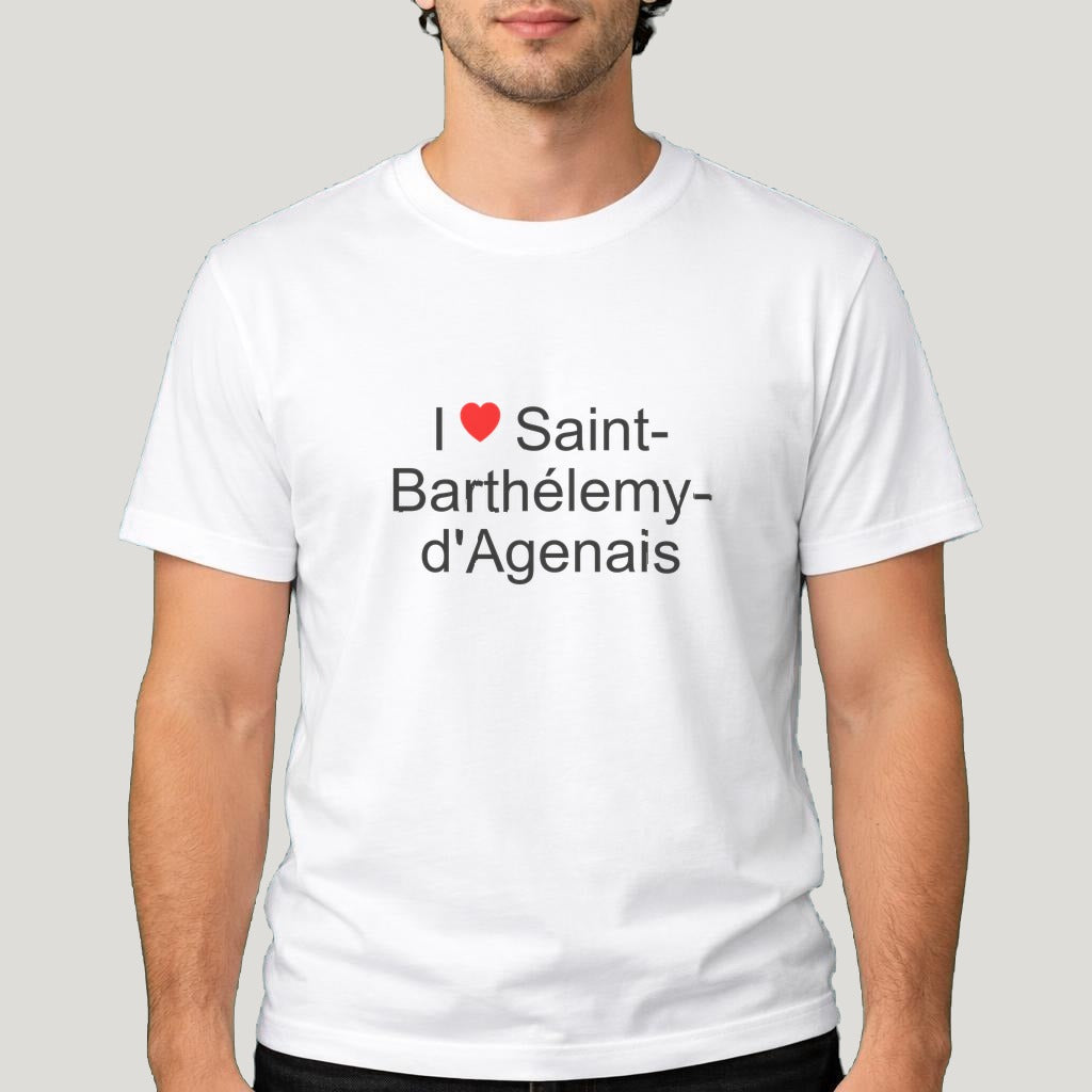 T-shirt I love Saint-Barthélemy-d'Agenais