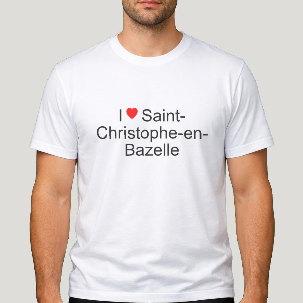 T-shirt I love Saint-Christophe-en-Bazelle