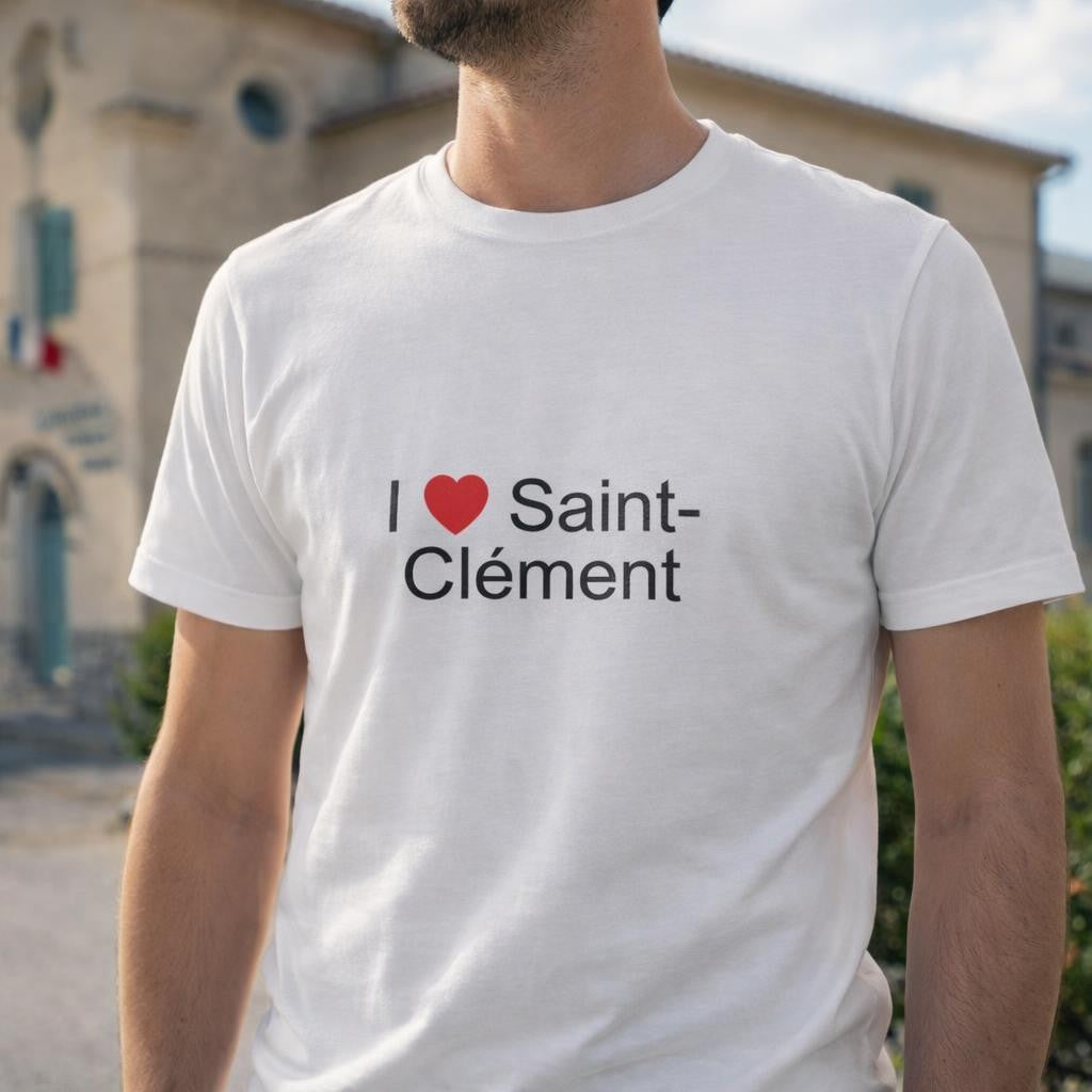 T-shirt I love Saint-Clément (30)