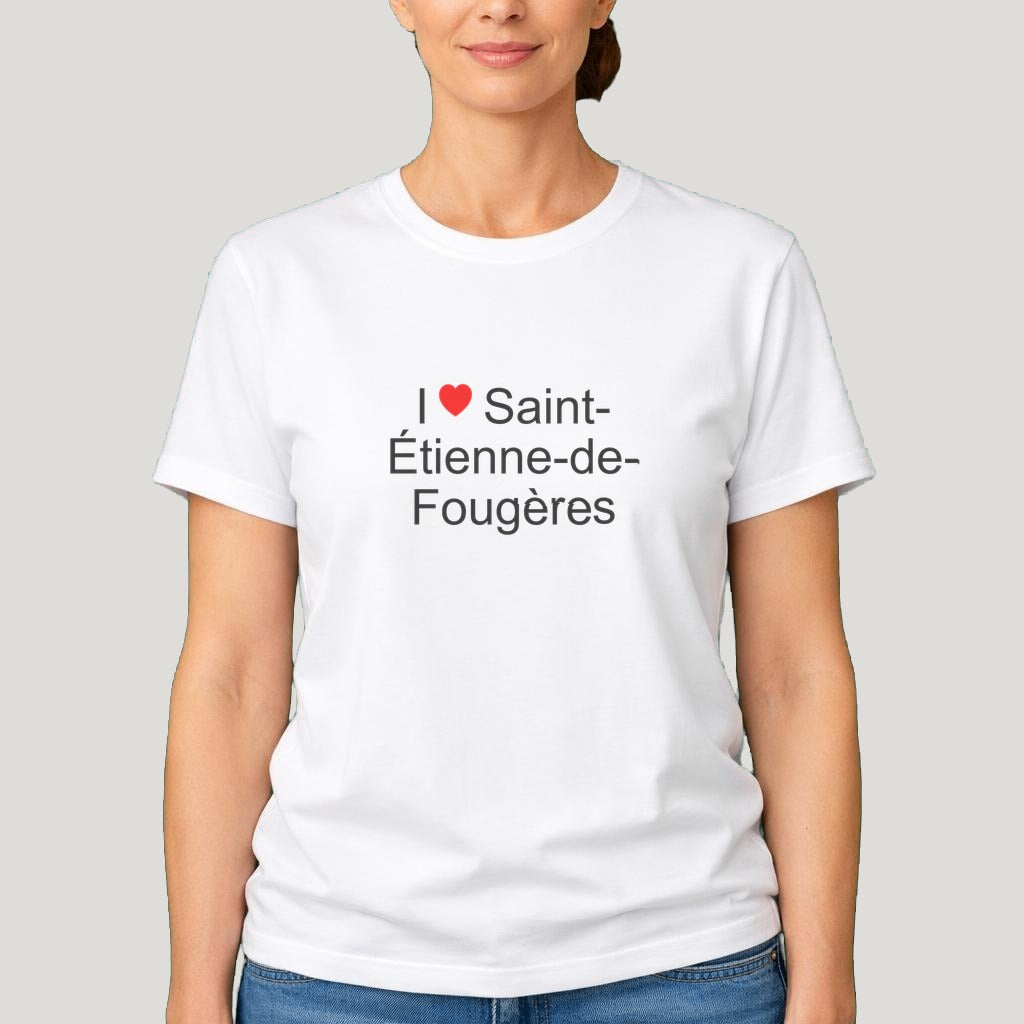 T-shirt I love Saint-Étienne-de-Fougères