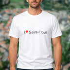 T-shirt I love Saint-Flour porté