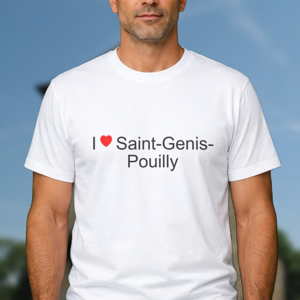 T-shirt I love Saint-Genis-Pouilly porté