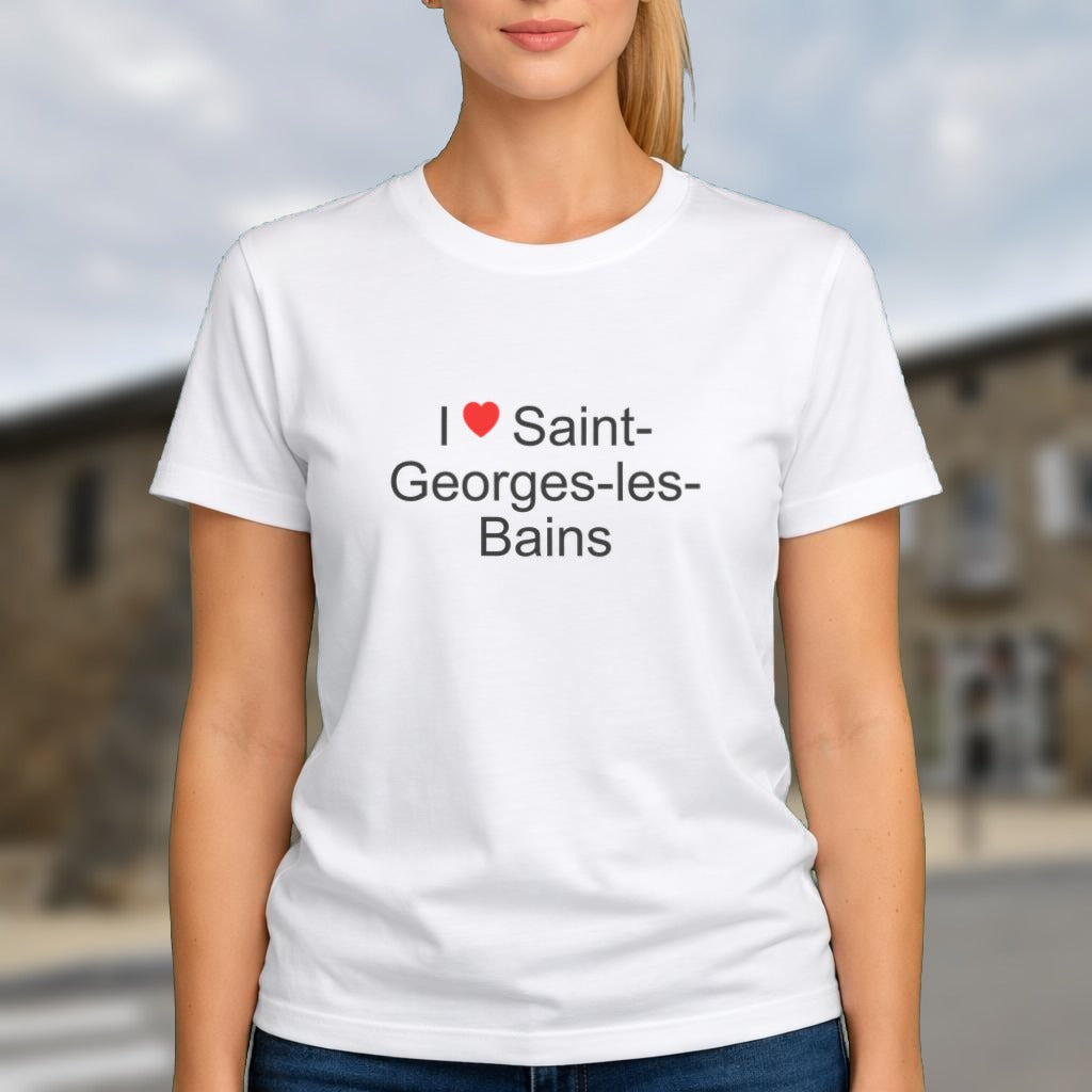 T-shirt I love Saint-Georges-les-Bains porté