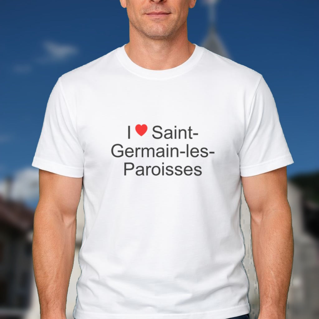 T-shirt I love Saint-Germain-les-Paroisses porté