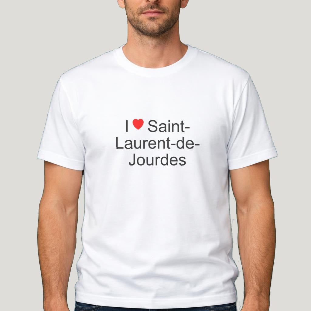 T-shirt I love Saint-Laurent-de-Jourdes