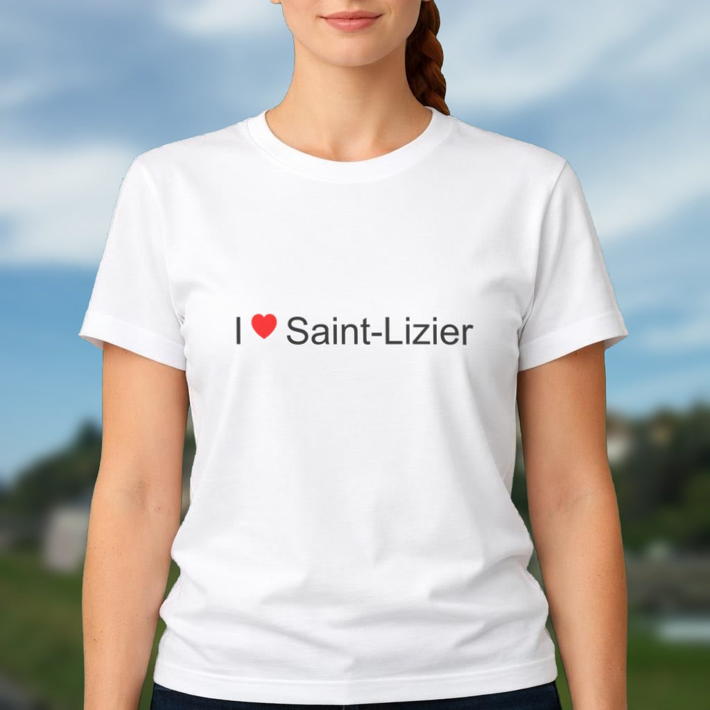 T-shirt I love Saint-Lizier porté