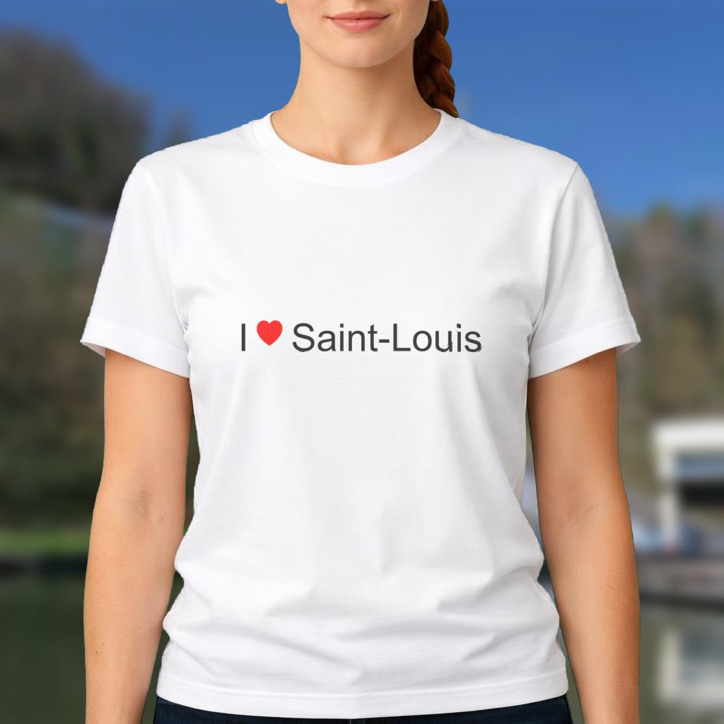 T-shirt I love Saint-Louis