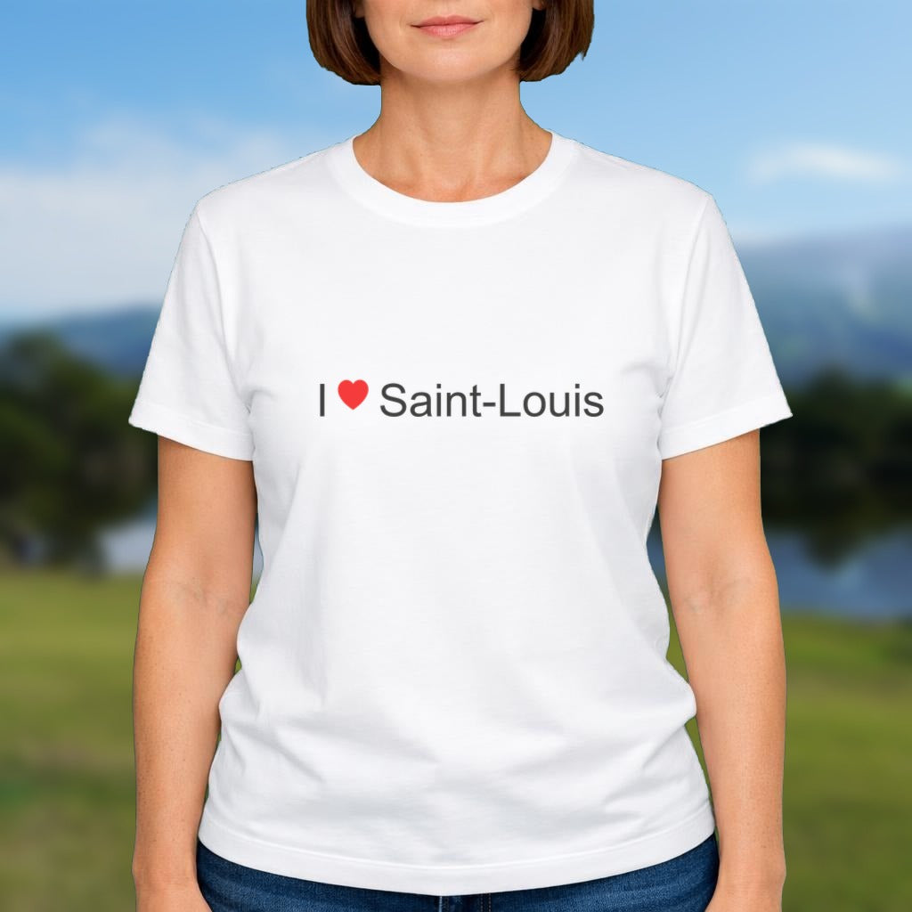 T-shirt I love Saint-Louis