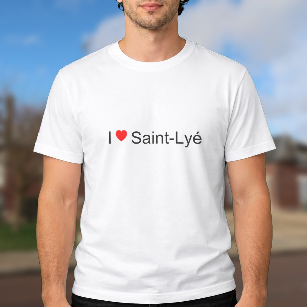 T-shirt I love Saint-Lyé porté
